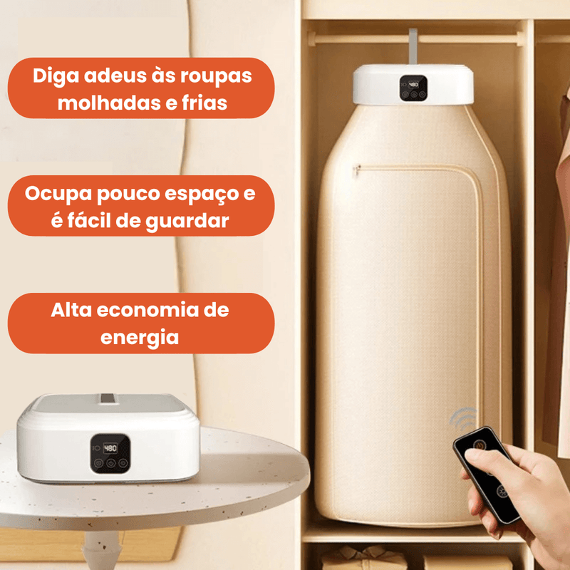 DryTech Pro - Secadora de Roupas Portátil 600W - Ultra Eficiente