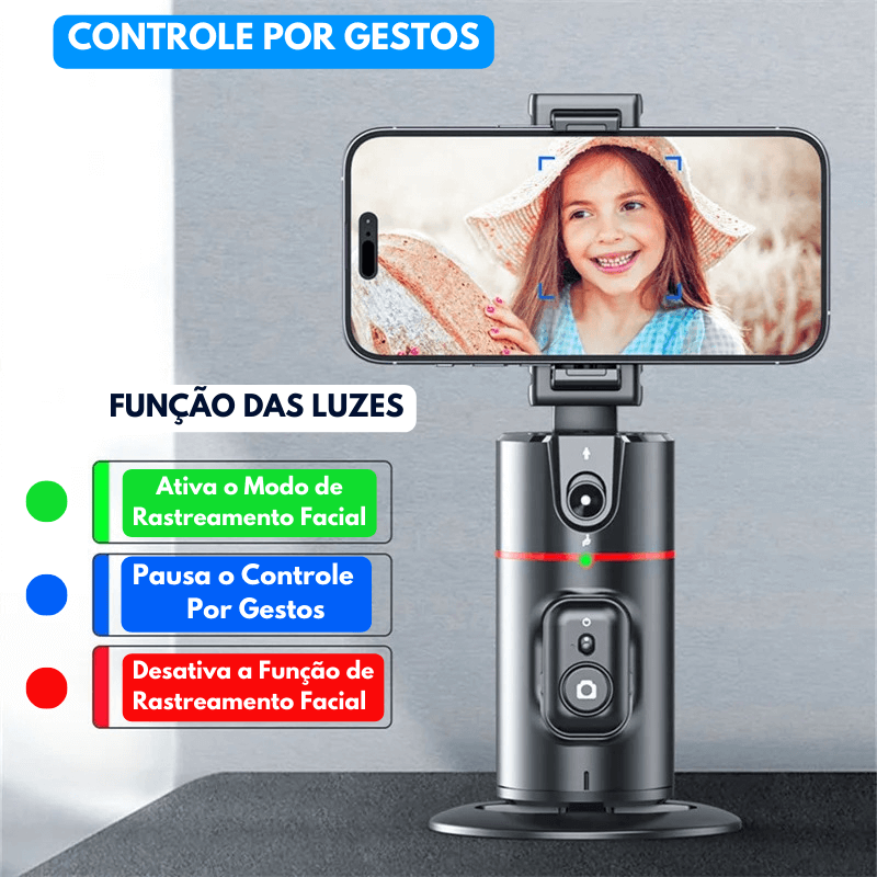 Suporte para Celular com Sensor de Movimento - Rotação 360º